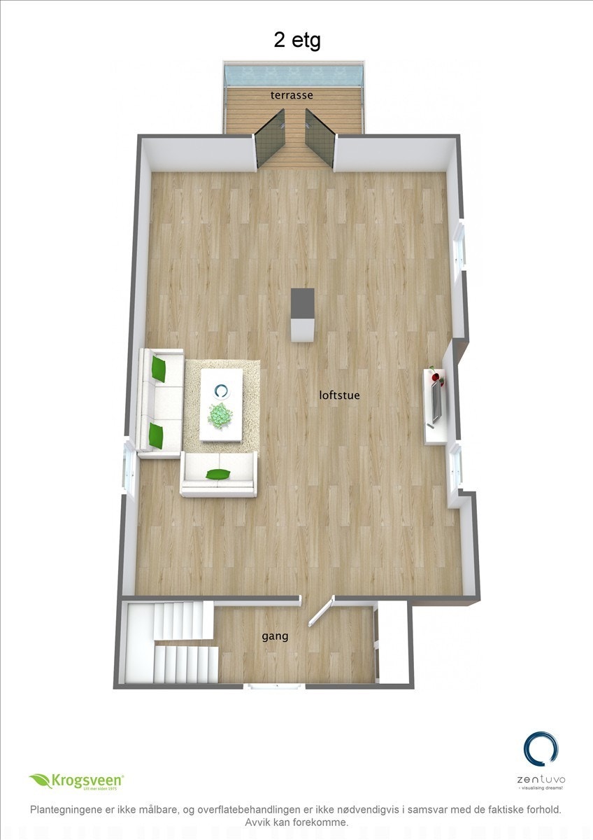 Plantegning 2. etasje Galleribilde