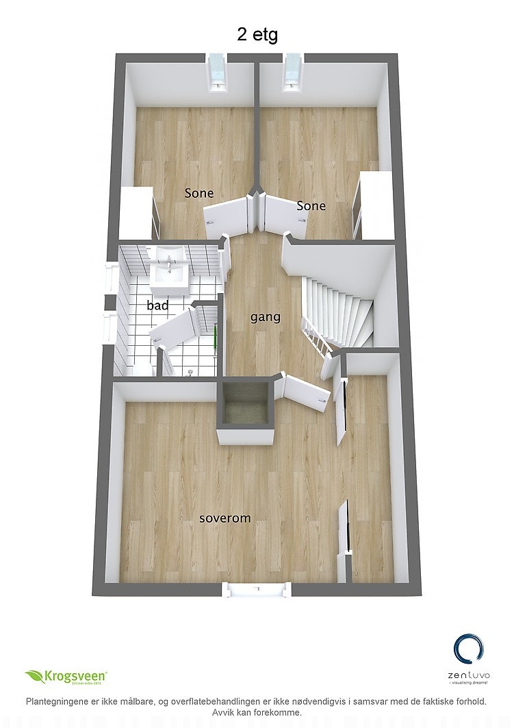 Floorplan letterhead - Gamlevegen 10 - 2 etg - 3D Floor Plan Galleribilde
