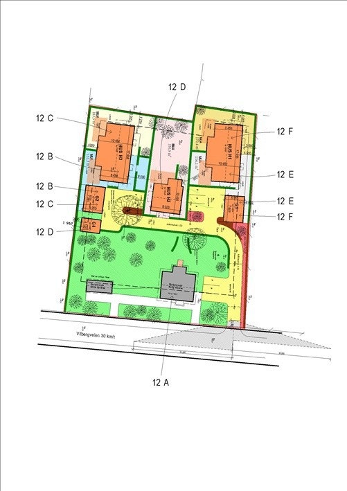 Tomtefordeling - deler av hagen blir planert og opparbeidet med Galleribilde
