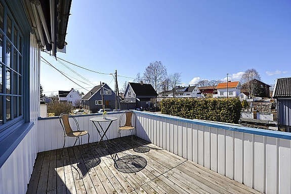 Utsikt fra balkong Galleribilde