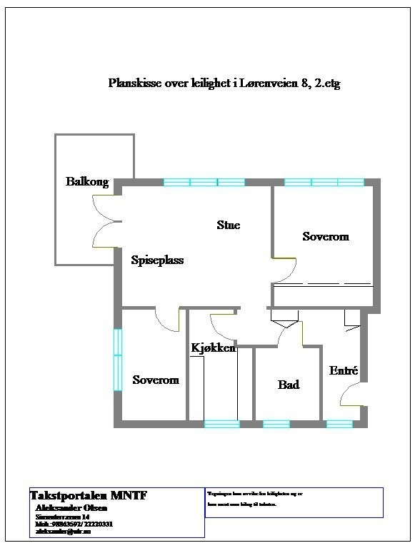 Planskisse Galleribilde