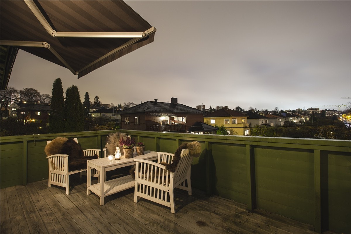 Stemningsbilde veranda kveld Galleribilde