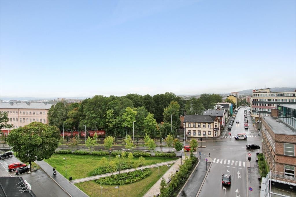 Utsikt fra takterrasse Galleribilde