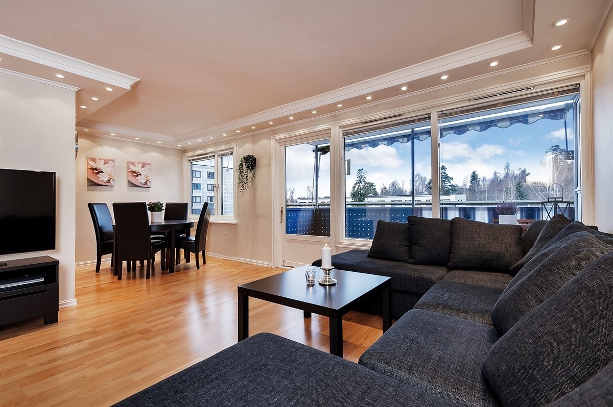 Romslig stue/spisestue Galleribilde