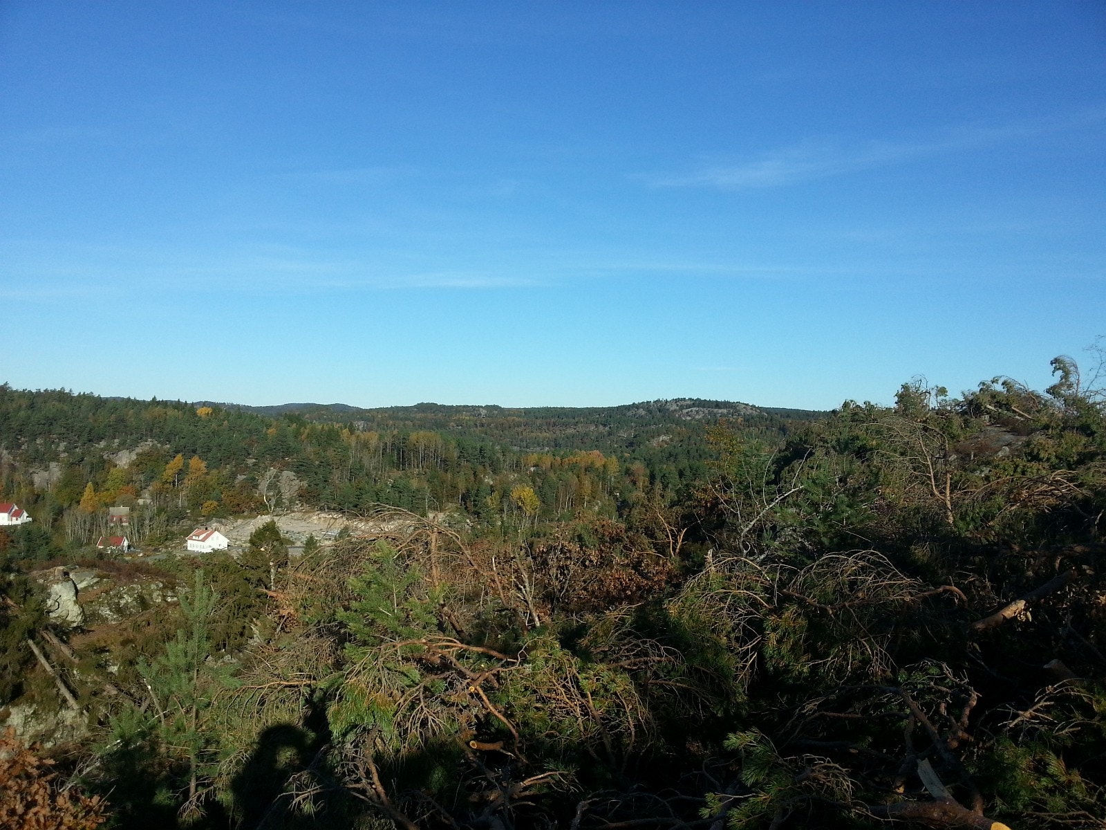 langstrakt utsikt over vakker natur Galleribilde