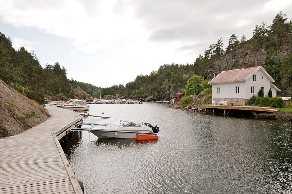 Båtplasser i kilen like nedenfor feltet Galleribilde