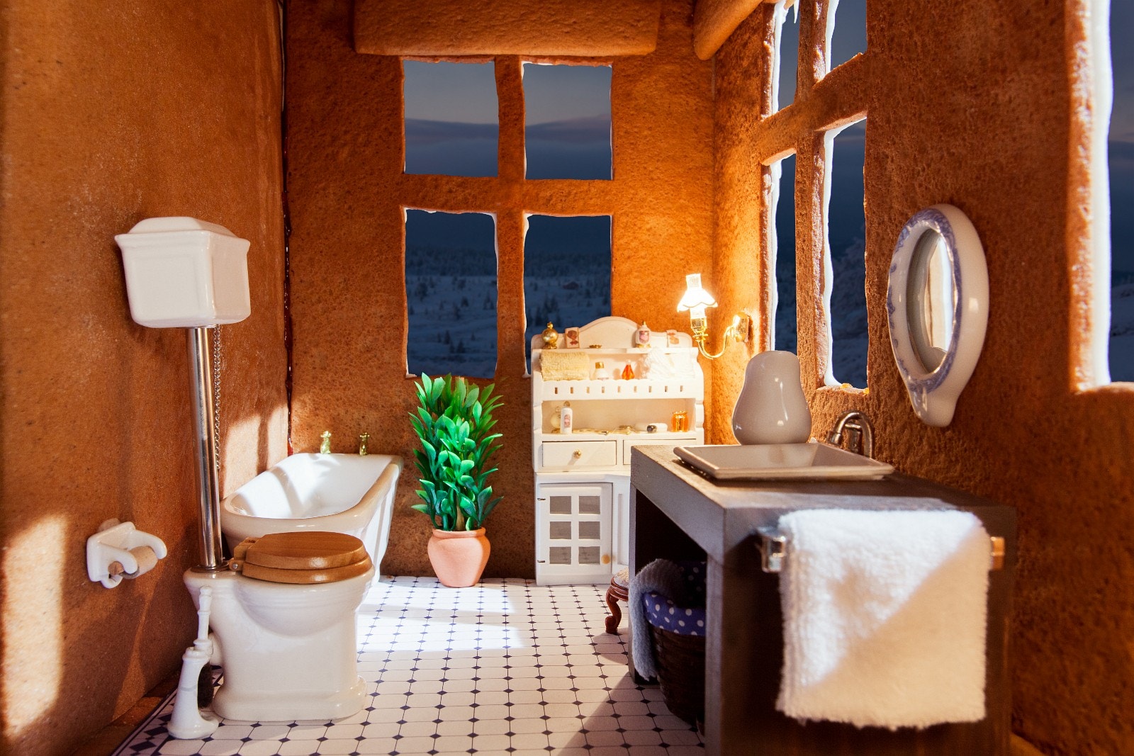 Smakfullt og stilrent bad. Galleribilde