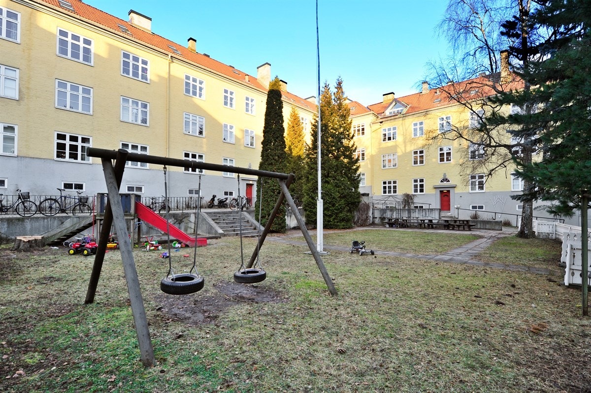 Flott felles gårdsrom. Galleribilde