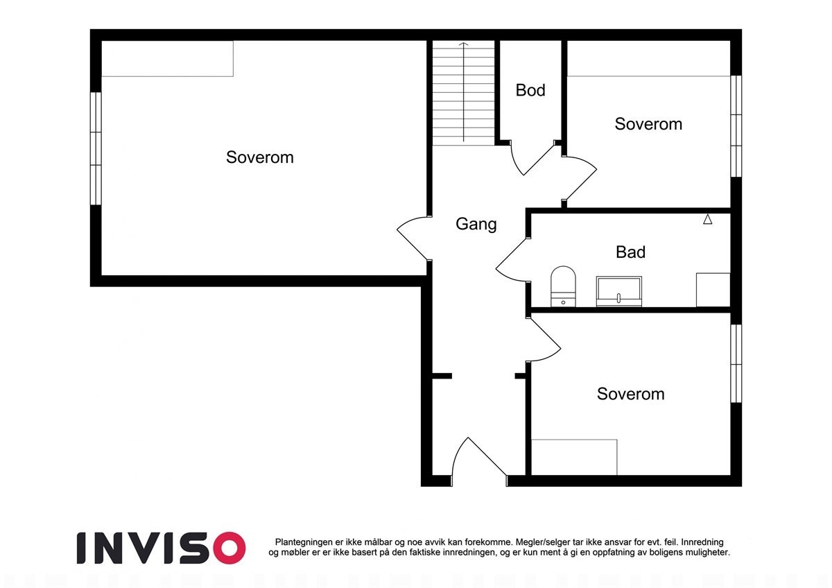 2D planskisse av tredje etasje. Galleribilde