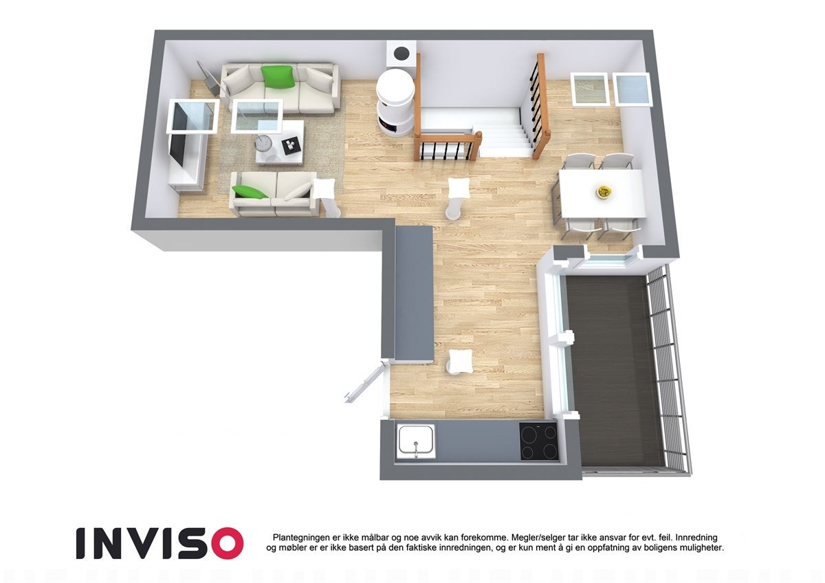 3D planskisse av fjerde etasje. Galleribilde