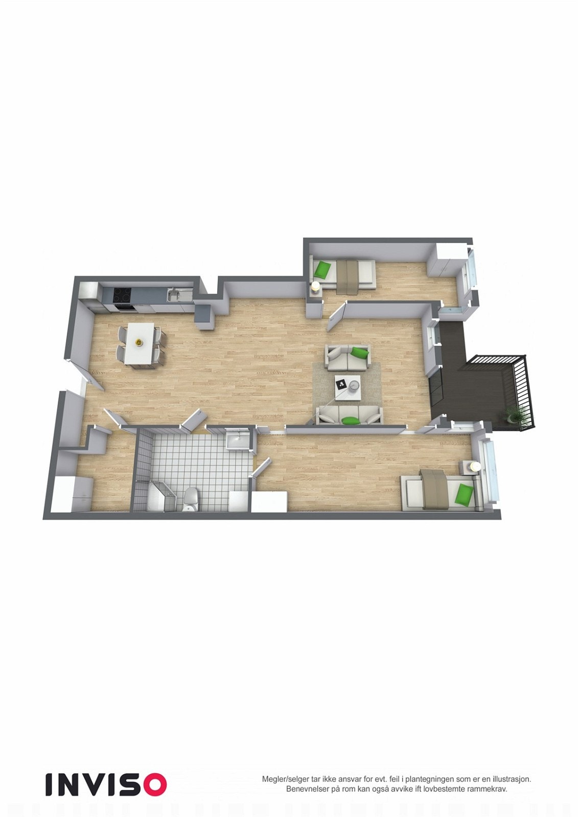 Plantegning 3D Galleribilde