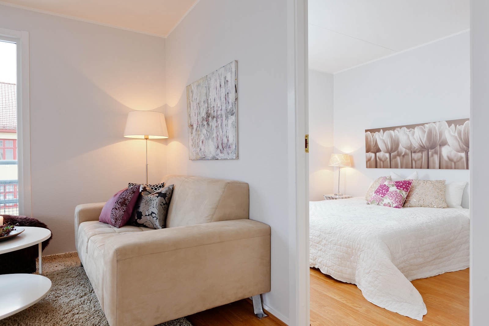 Stue og soverom Galleribilde