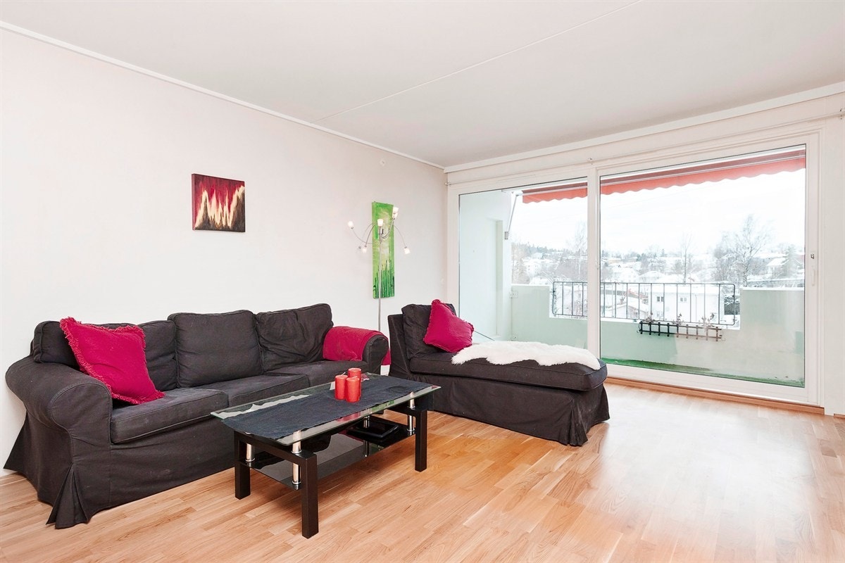 Stue med utgang til balkong Galleribilde