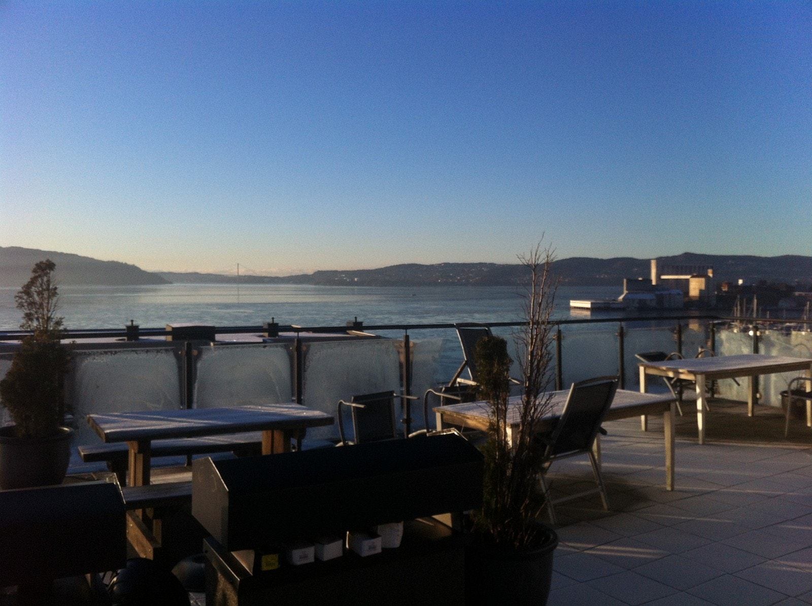 Utsikt fra takterrase Galleribilde