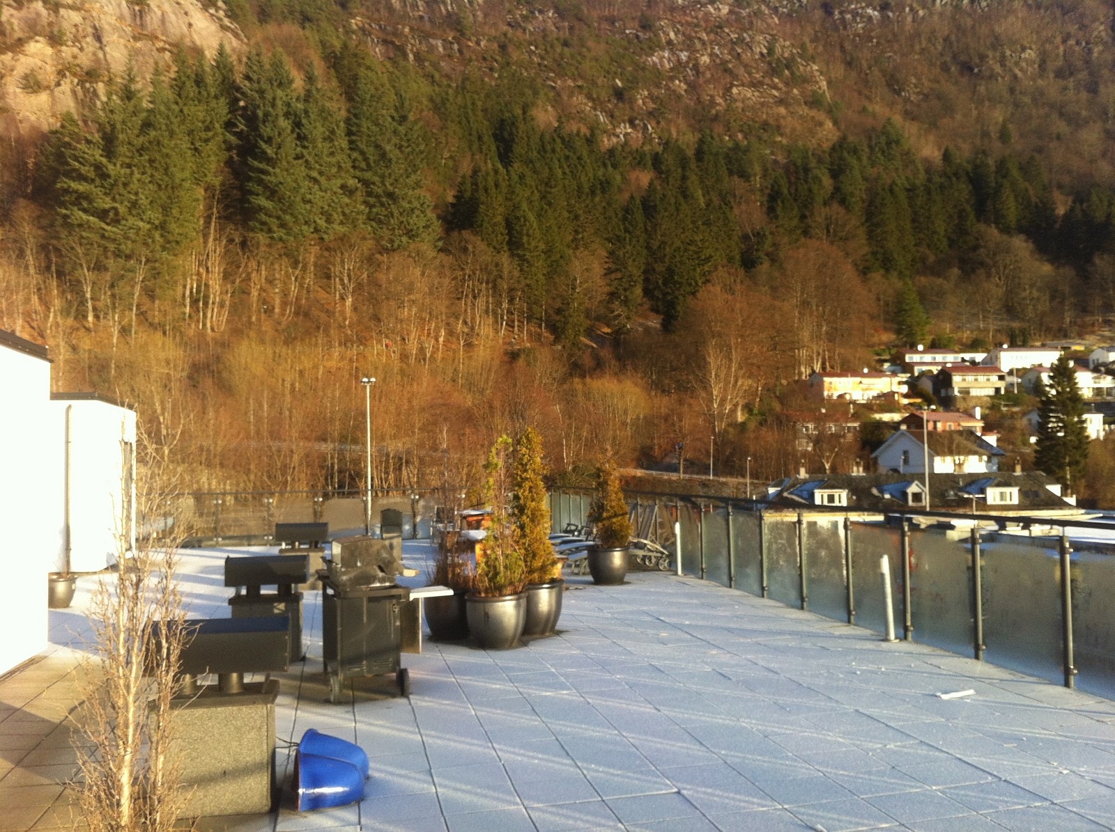 Utsikt fra takterrasse Galleribilde