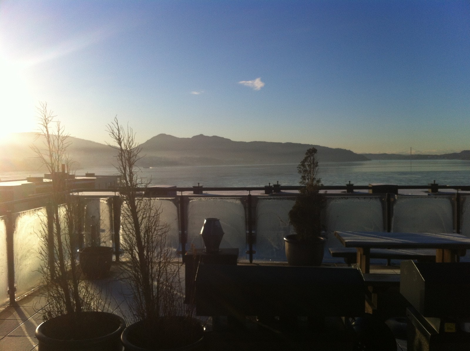 Utsikt fra takterrasse Galleribilde