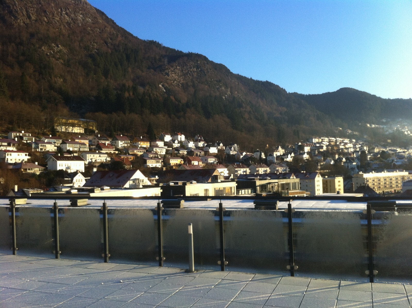 Utsikt fra takterrasse Galleribilde