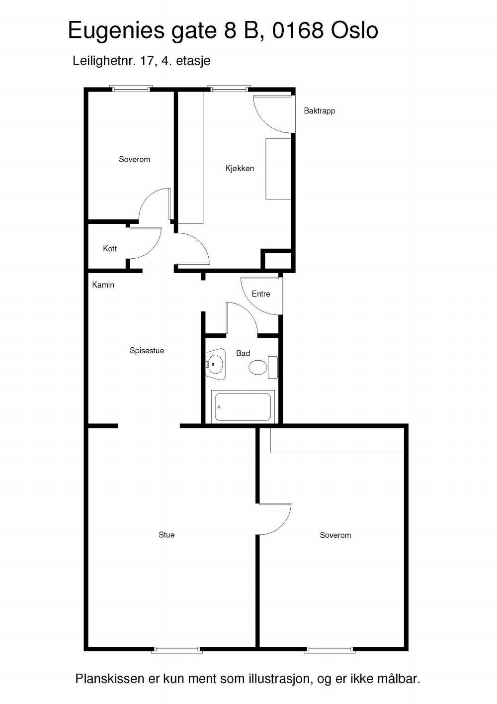 Planskisse Galleribilde