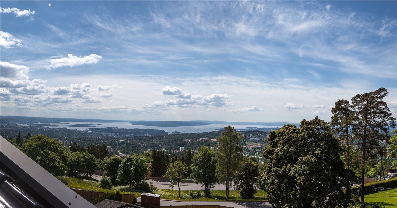 Nydelig utsikt fra terrassen Galleribilde