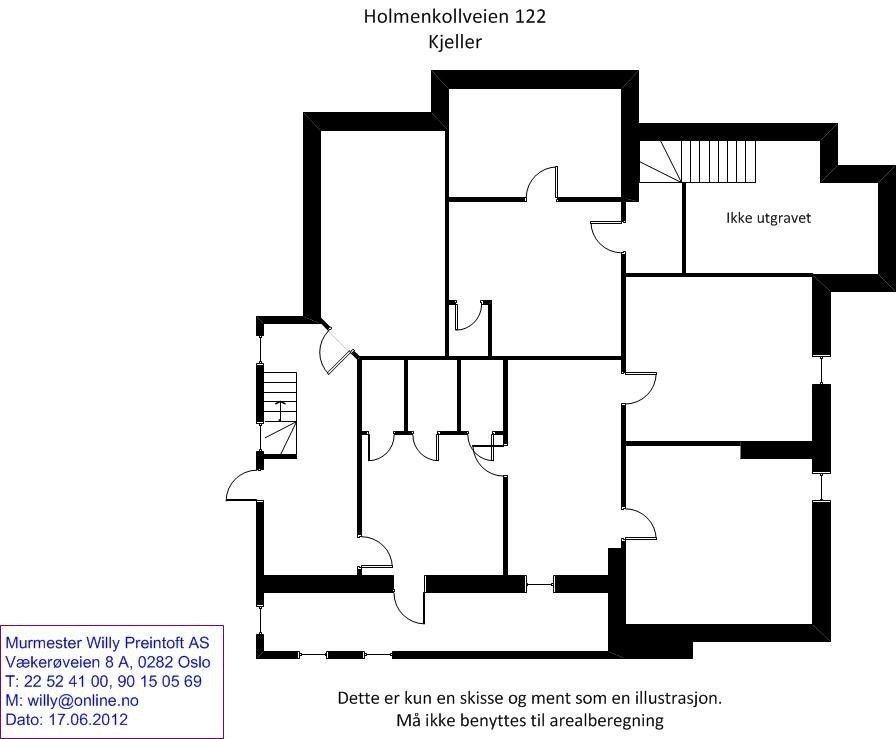 Plantegning kjeller Galleribilde