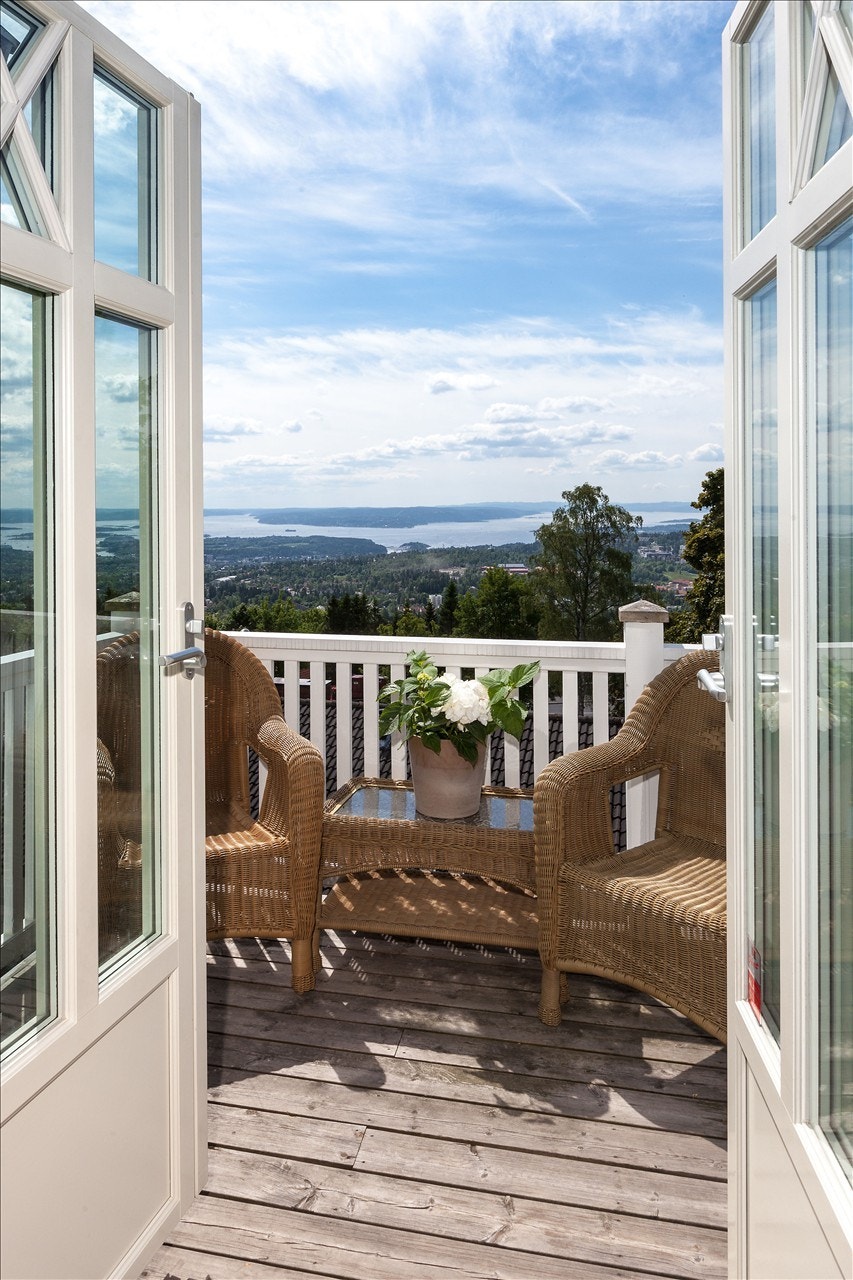 Nydelig terrasse Galleribilde