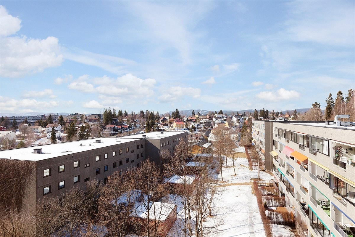 Vid og luftig utsikt over nærområdet Galleribilde