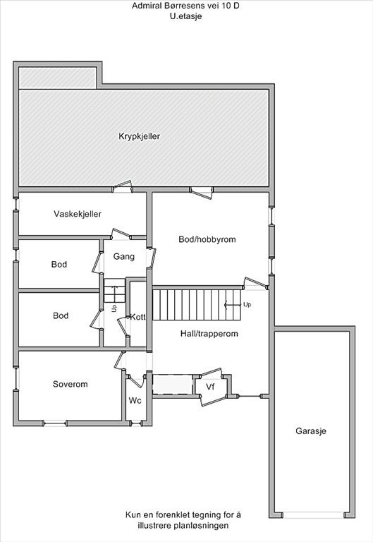 Planskisse u.etasje Galleribilde
