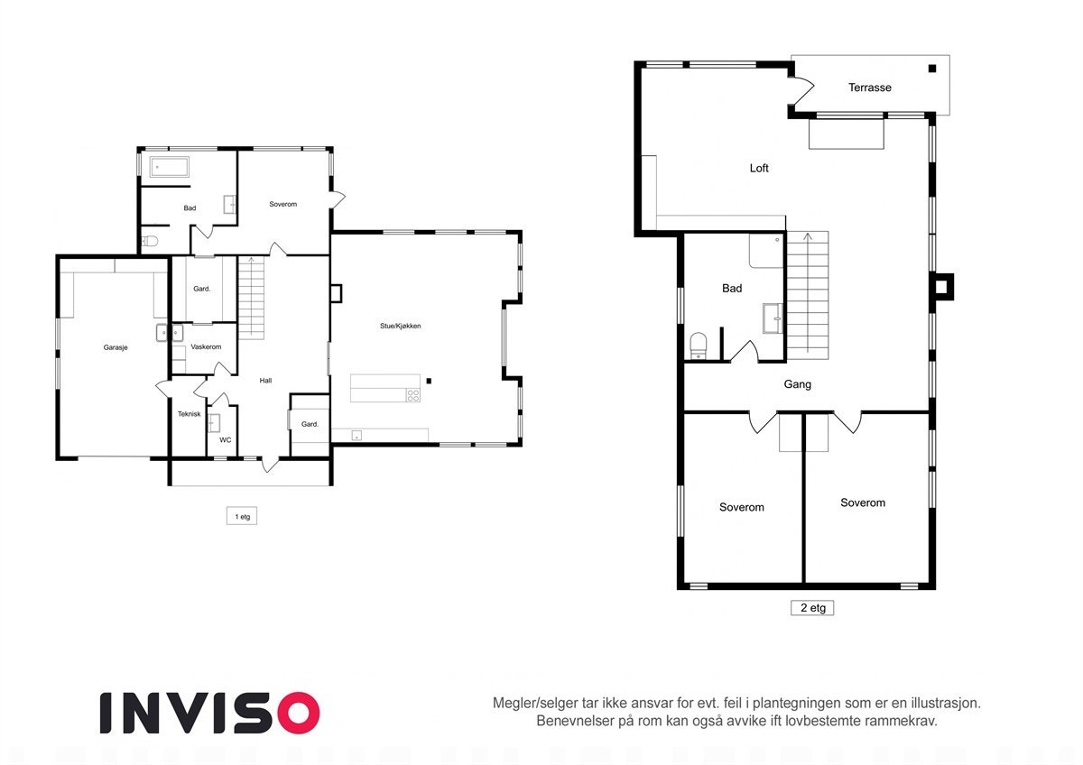 Project letterhead - Aasgaarden 17 - 2D Floor Plan Galleribilde