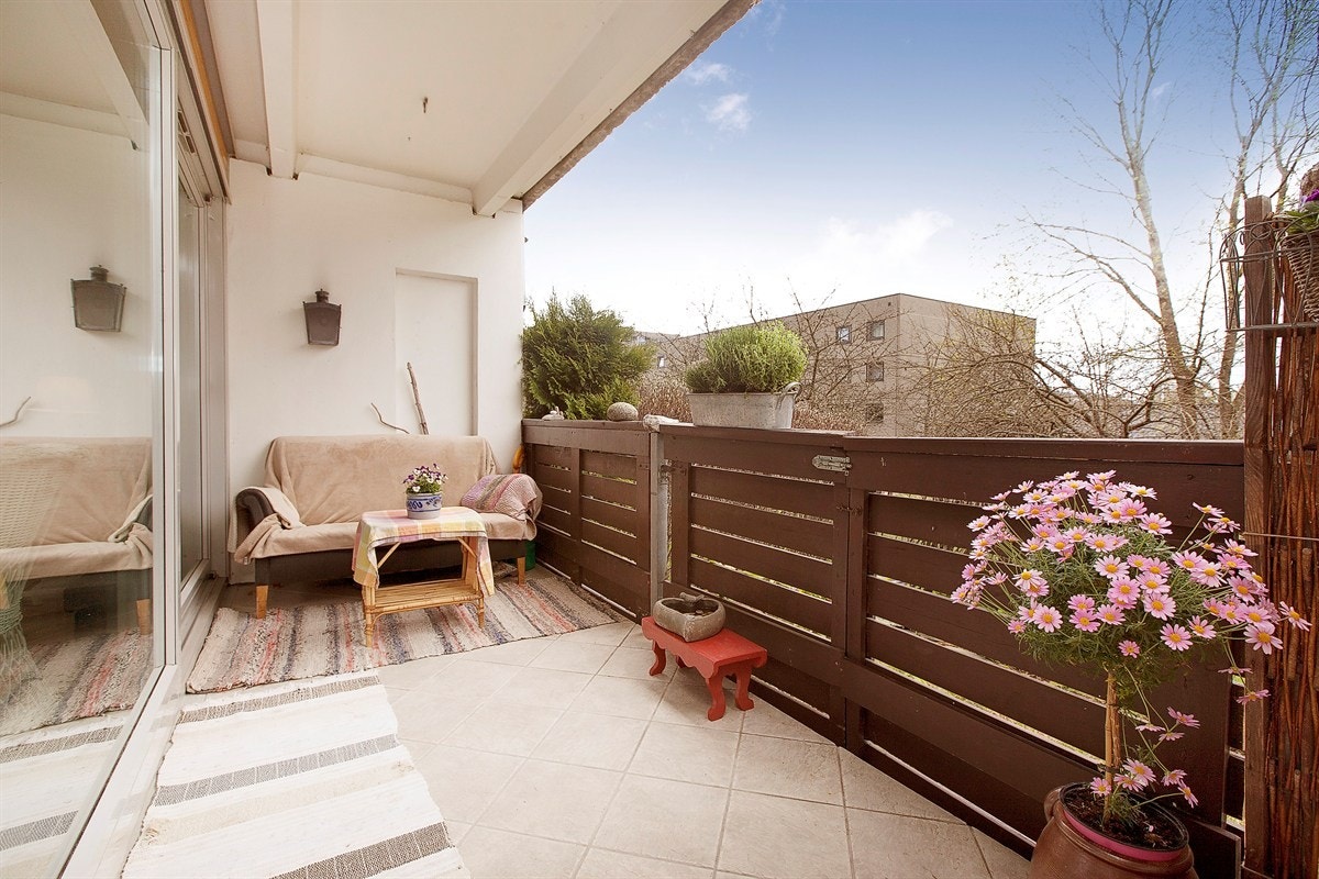 Stor hyggelig terasse Galleribilde