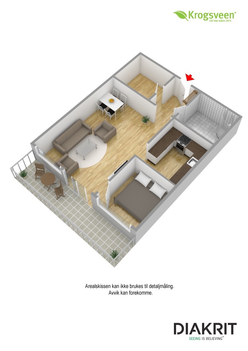 Plantegning 3D Galleribilde