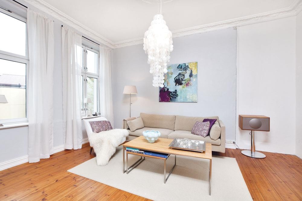 Lys og luftig stue Galleribilde