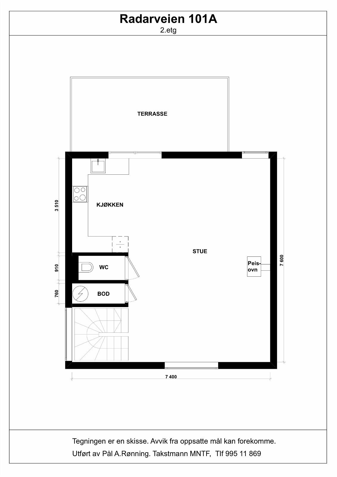 Plantegning 2. etg. Galleribilde