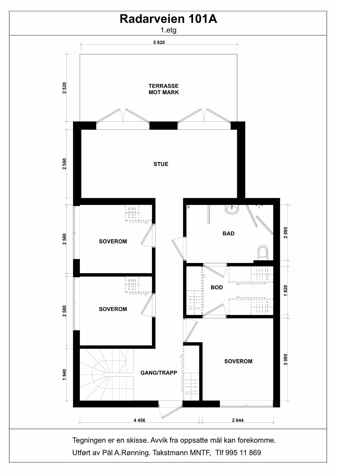 Plantegning 1. etg. Galleribilde