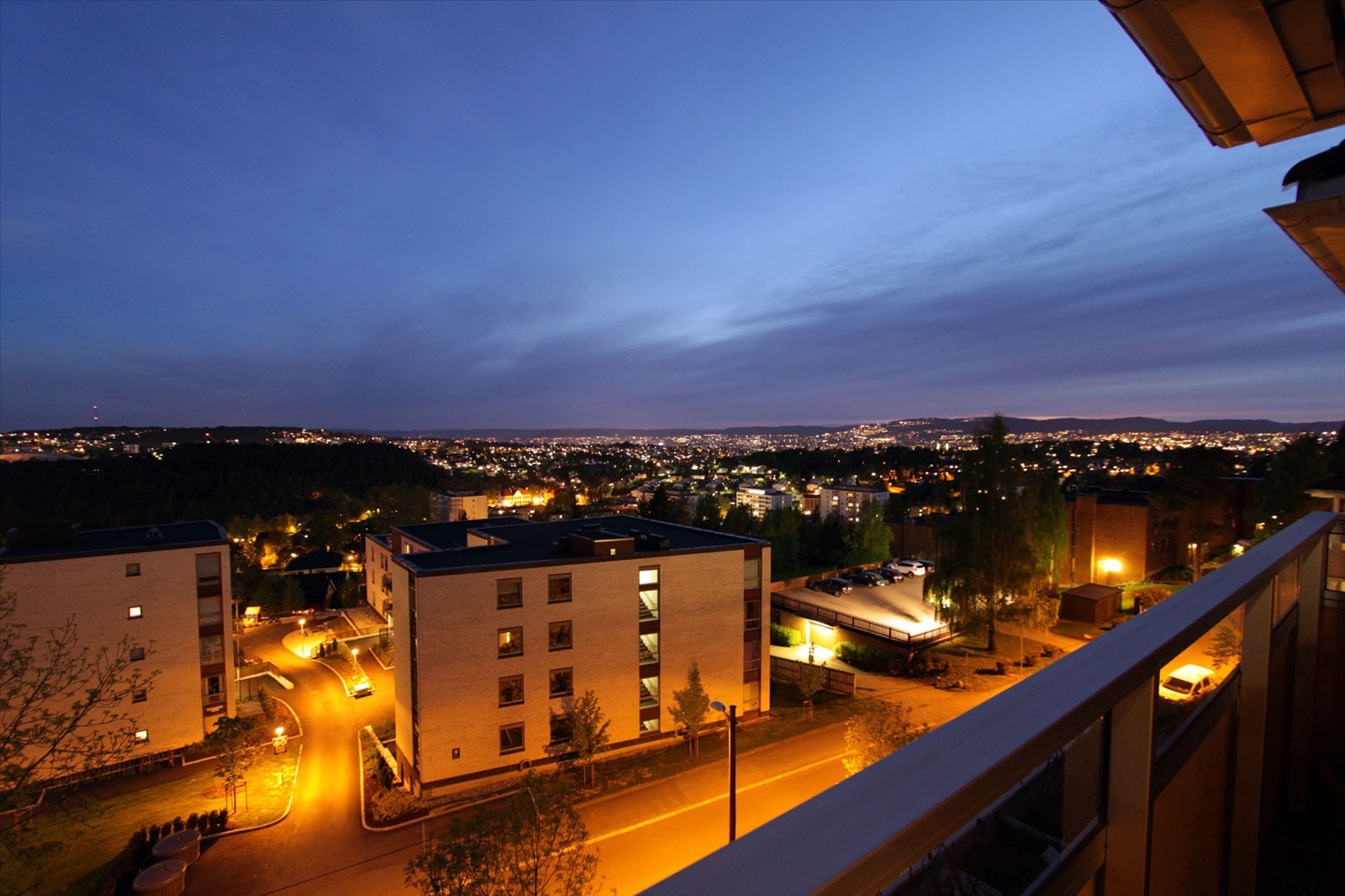 Utsikt kveld Galleribilde