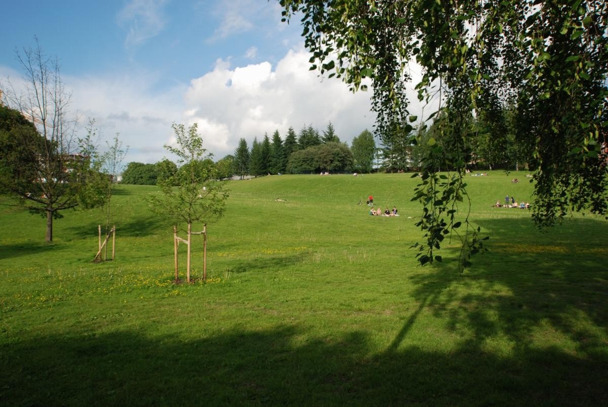 Gode rekreasjonsmuligheter i de omkringliggende parker og i Torshovdalen Galleribilde