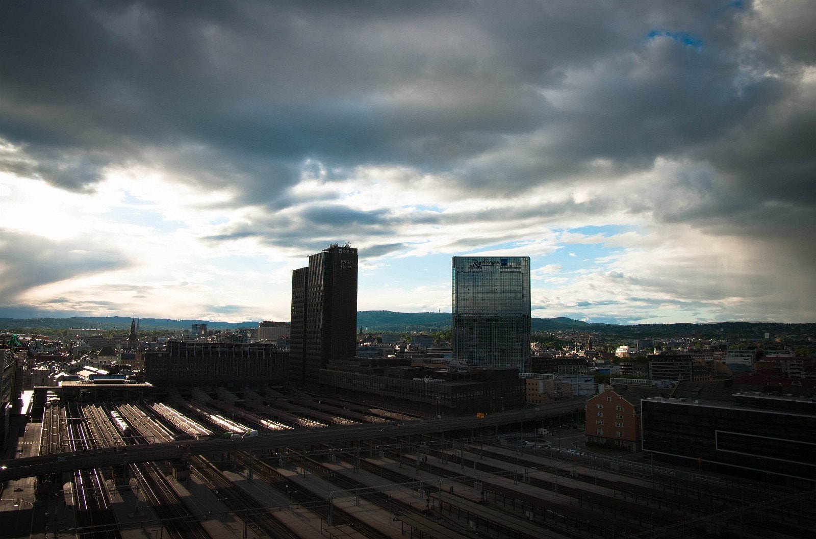 Utsikt fra felles takterasse 14.etasje Galleribilde