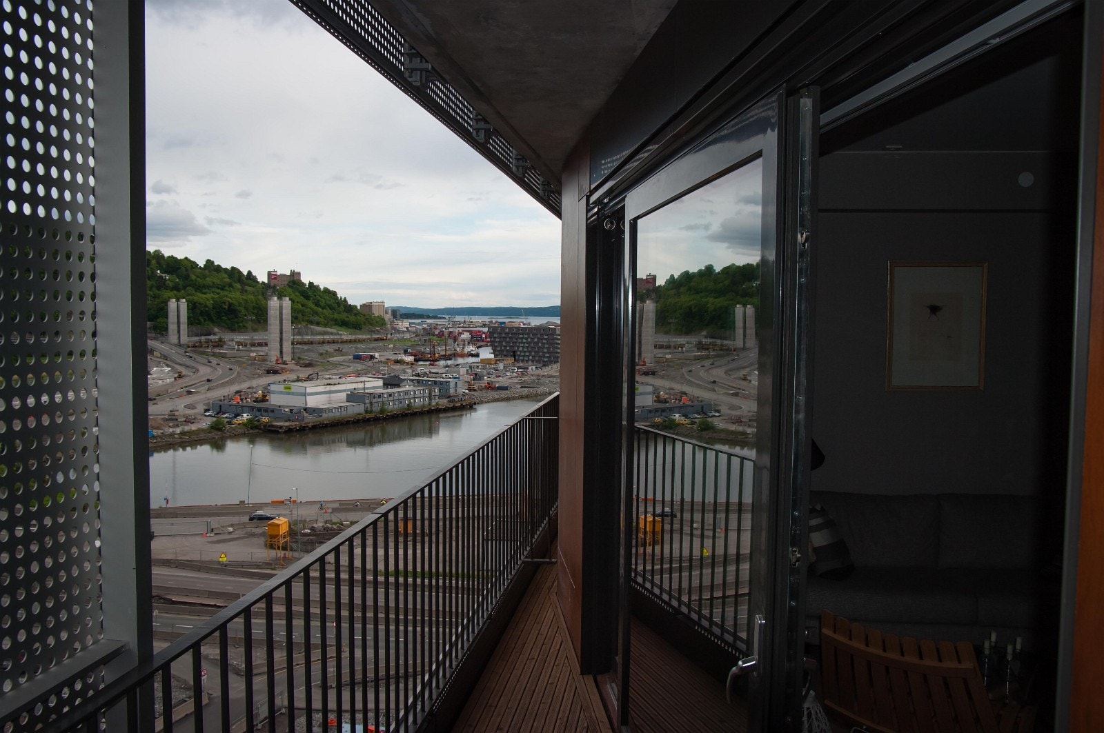 Privat balkong Galleribilde