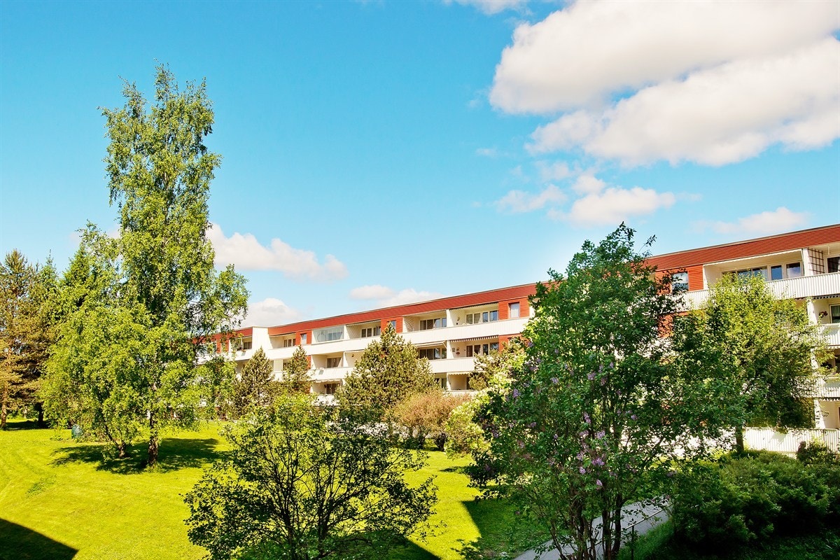 Utsikt mot flotte grøntarealer Galleribilde