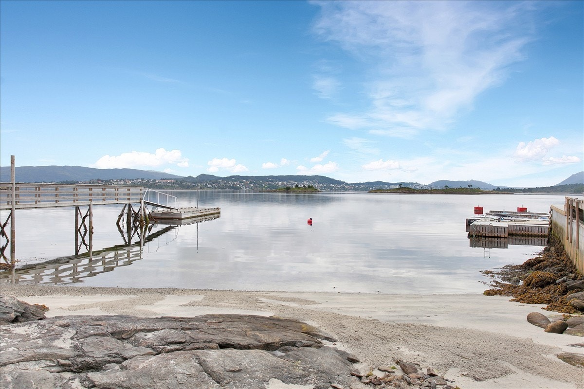 Strandlinje med sandstrand Galleribilde