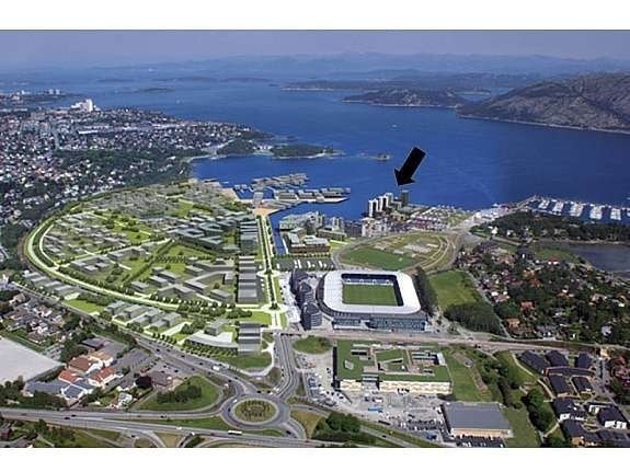 Oversiktsbilde Hinna Park Galleribilde