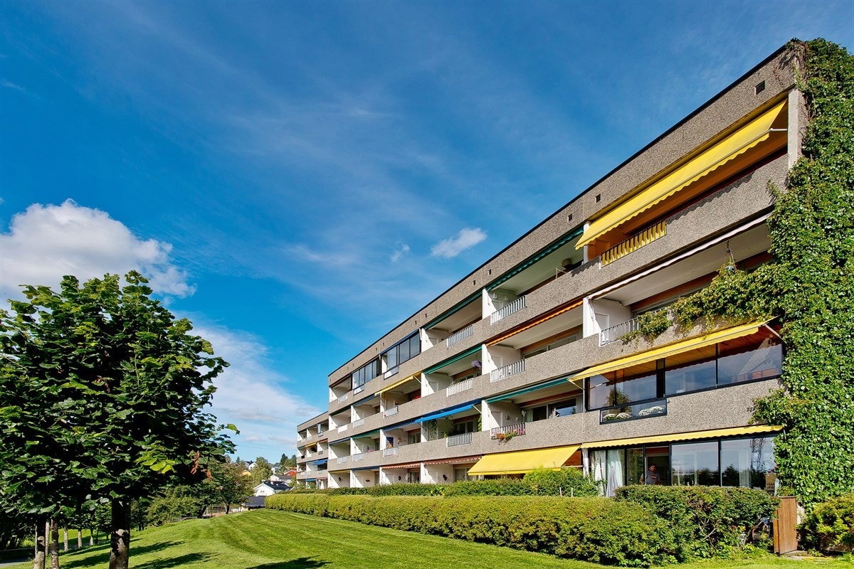 Meklenborg borettslag ligger stille og rolig til like inntil Mærradalen Galleribilde