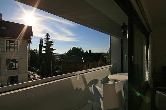 utsikt mot vest og solnedgang Galleribilde