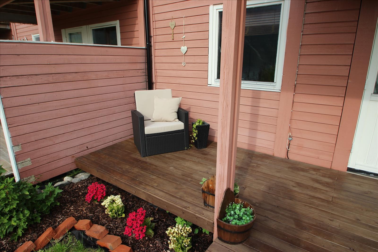 Terrasse med hage Galleribilde