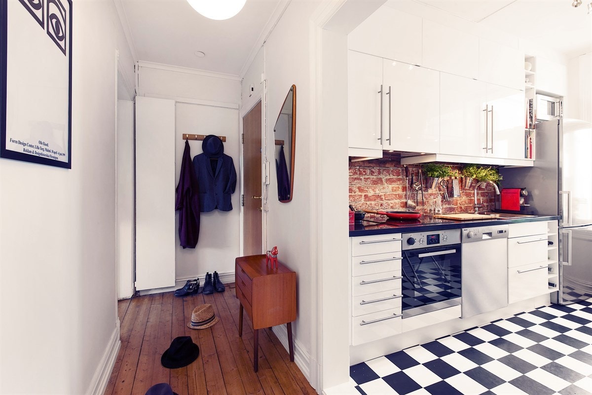 Leiligheten har en åpen romløsning og er effetivt løst. Galleribilde