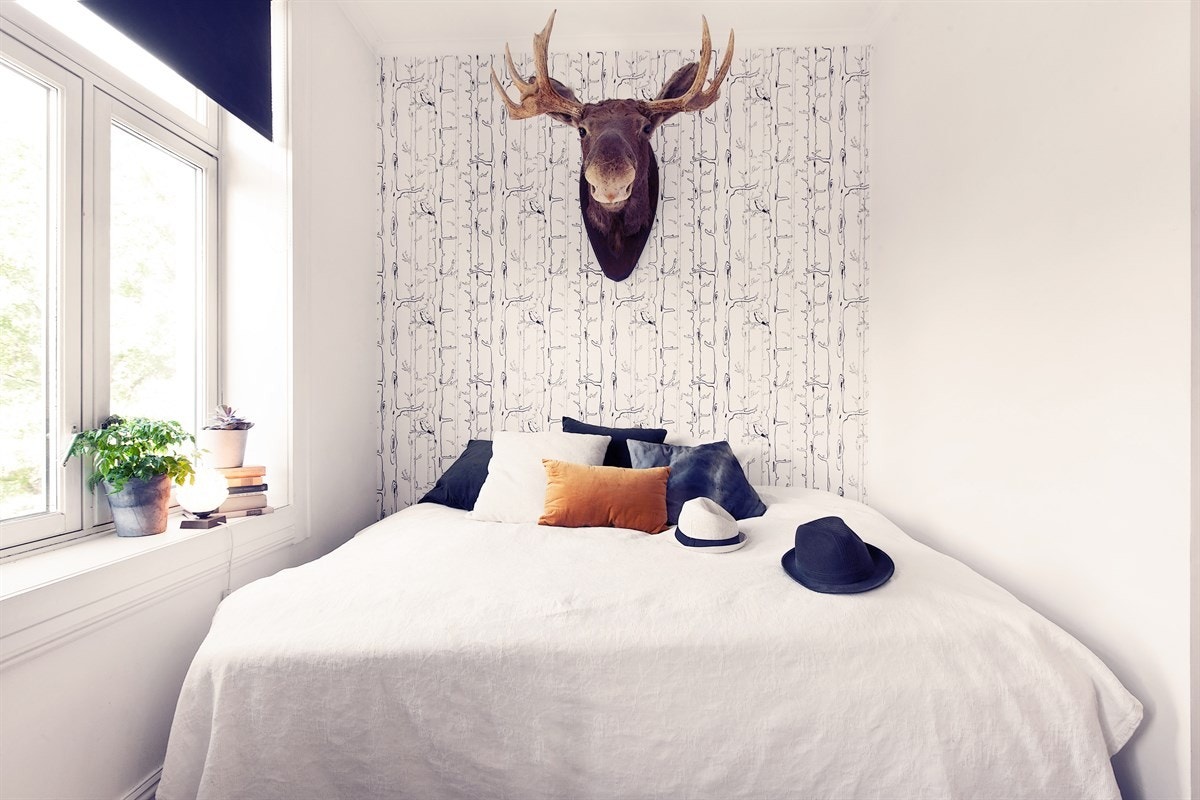 Nisje med plass for dobbeltseng. Galleribilde