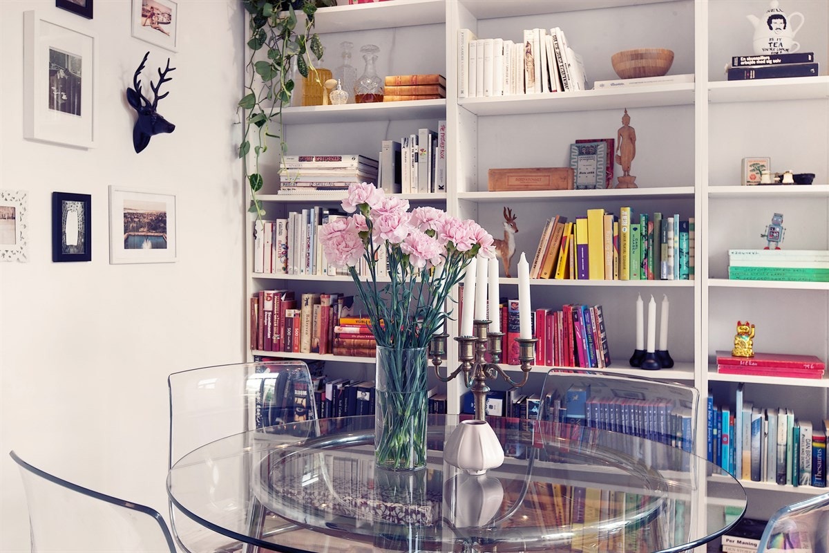 Inviter på middag: Koselig hjørne med plass for spisebord til fire personer. Galleribilde