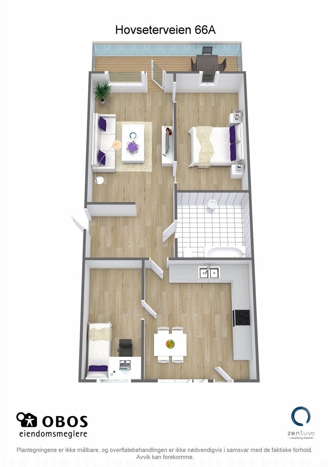 Plantegning Hovseterveien 66a Galleribilde