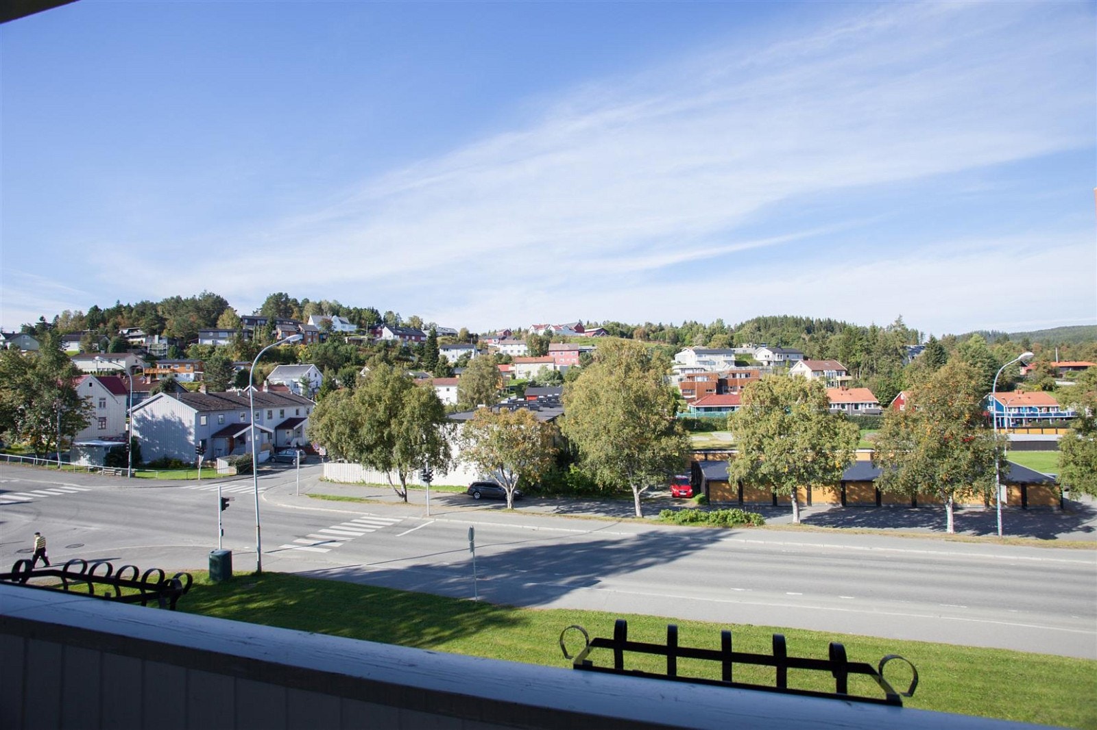 Utsyn fra balkong. Galleribilde