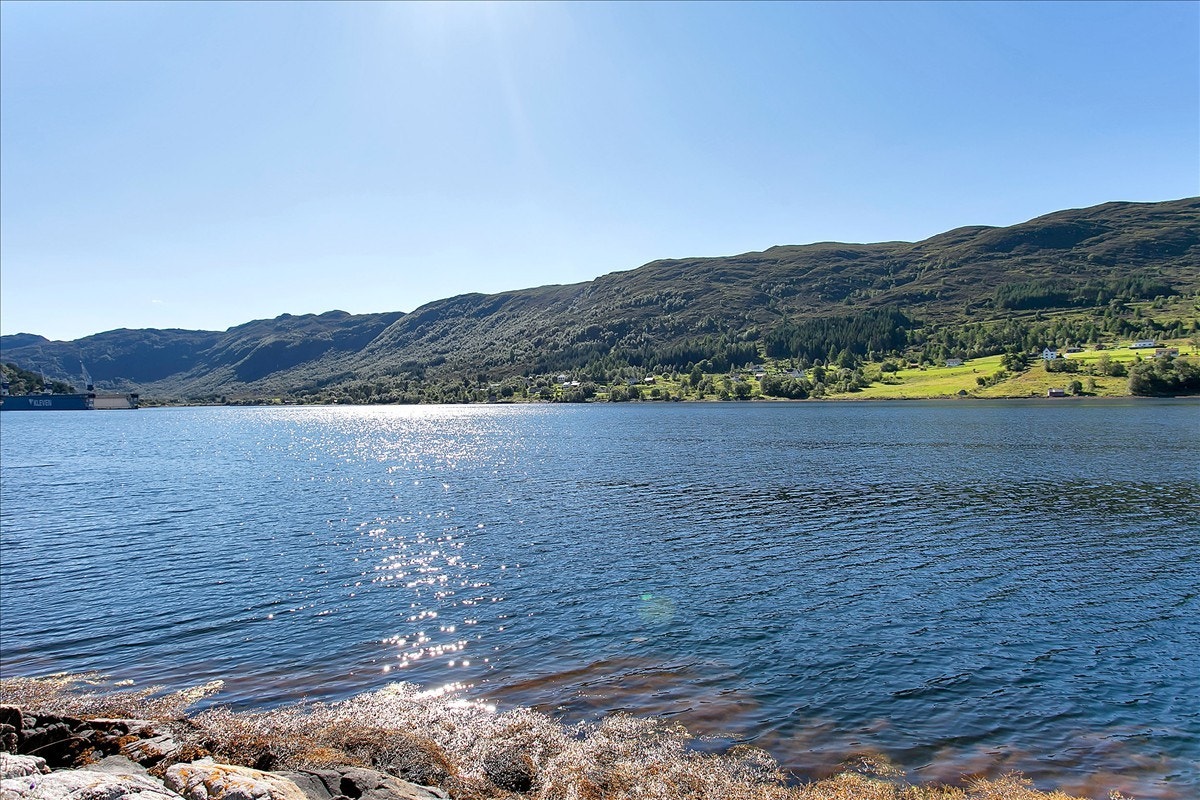 Flott utsikt ved sjøen Galleribilde