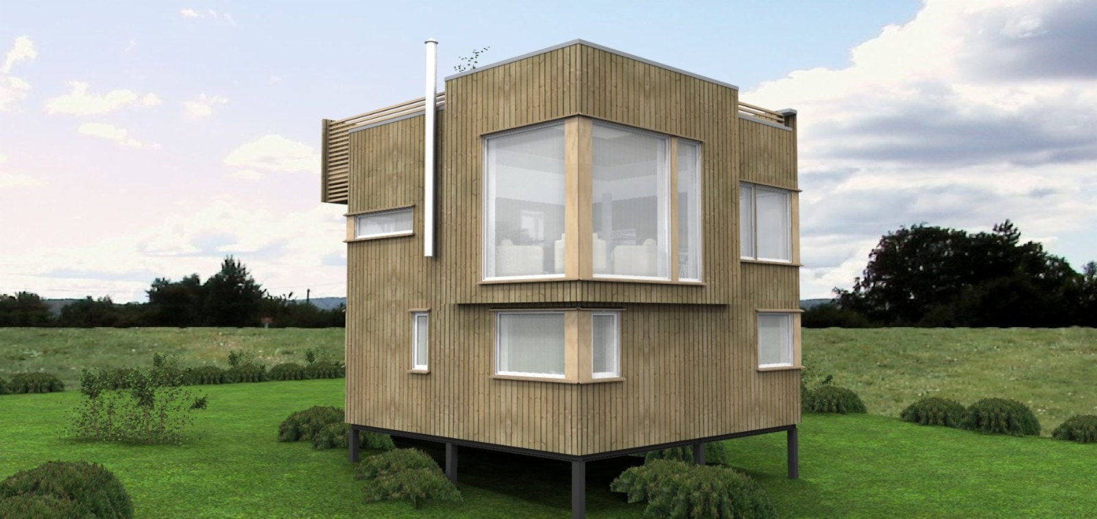 Eksempel - Troll med takterrasse. (plantegninger finner du ved å klikke hurtiglink til høyre for bilder i annonse) Galleribilde